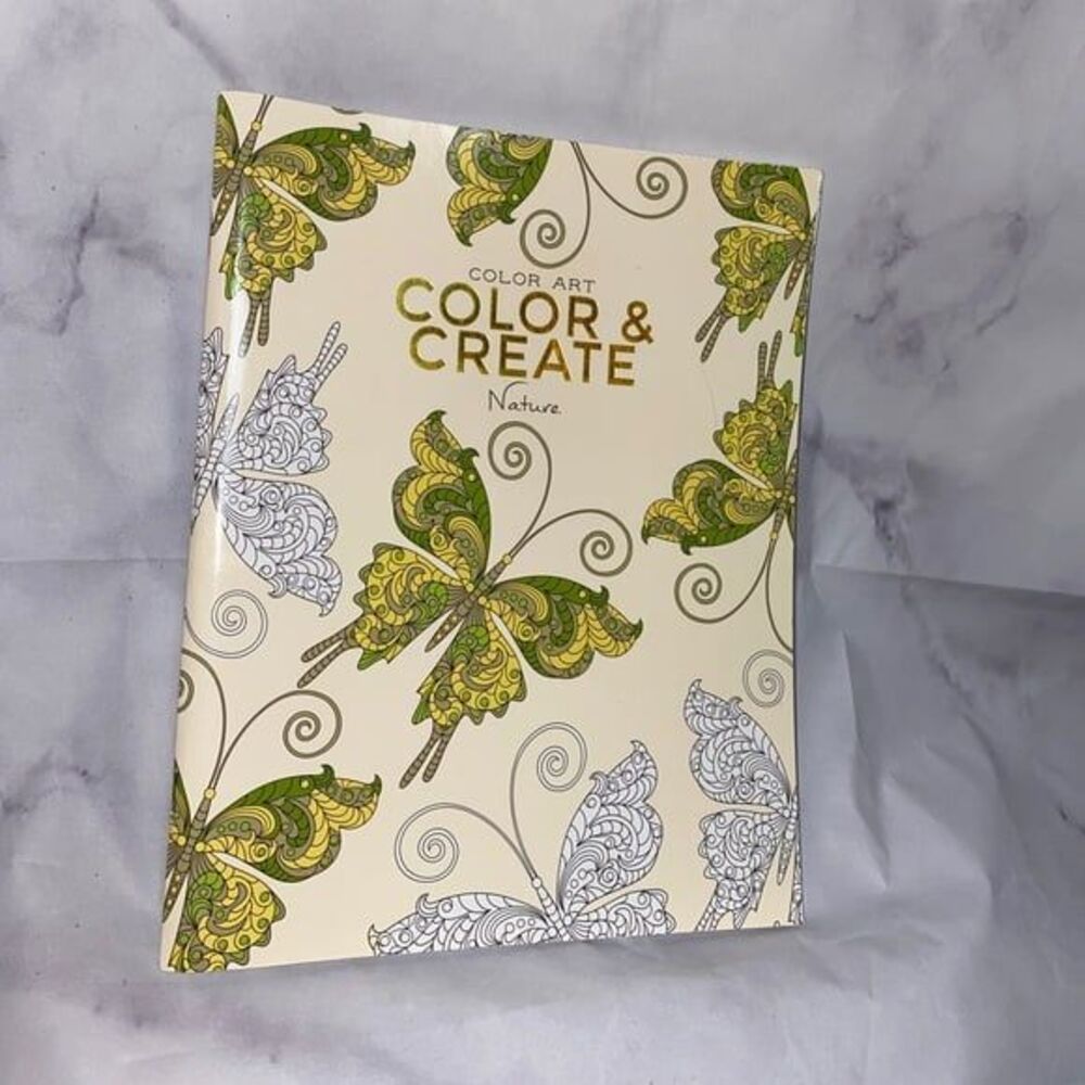 Color and create adult coloring book